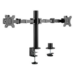 LogiLink Bras support pour 2 écrans 17-32", noir