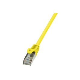 LogiLink Câble Patch, Cat. 5e, F/UTP, 2 m, jaune, gaine en