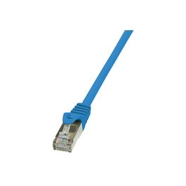 LogiLink Câble Patch, Cat. 5e, F/UTP, 7,5 m, bleu, gaine en