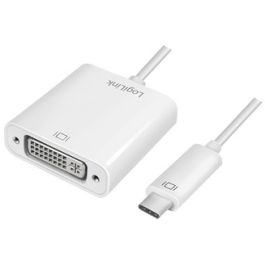 LogiLink Câble adaptateur USB-C - DVI, blanc