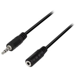 LogiLink Câble audio, mâle - femelle, 10 m, noir