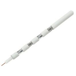 LogiLink Câble coaxial pour satellite, 100 m, blanc