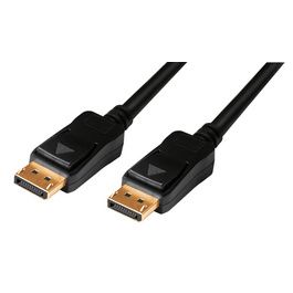 LogiLink Câble de connexion actif DisplayPort, noir, 15 m