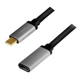 LogiLink Câble de rallonge USB 3.2, noir/gris, 0,5 m