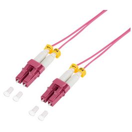LogiLink Câble patch fibre optique, 2x LC-Duplex, OM4, 7,5 m
