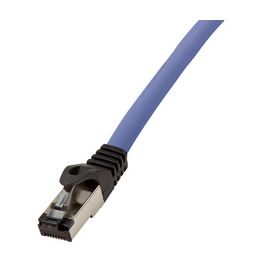 LogiLink Câble patch premium, Cat. 8.1, S/FTP, 5,0 m, bleu
