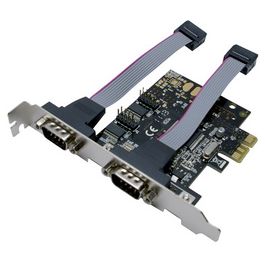 LogiLink Carte PCI Express sérielle RS-232, 2 ports