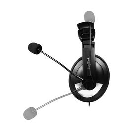 LogiLink Casque audio stéréo avec commande , 1x USB-A, noir