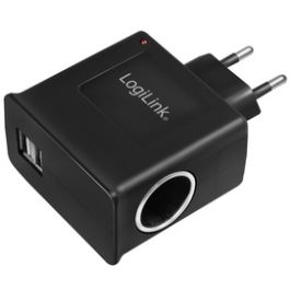LogiLink Chargeur AC/DC, avec allume-cigare femelle