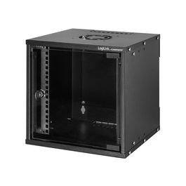 LogiLink Coffret mural 10" SoHo, monté, 4 U, noir
