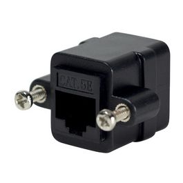 LogiLink Connecteur de câbles Patch à bride, Cat.5, noir