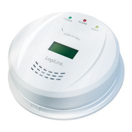 LogiLink Détecteur de monoxyde de carbone, écran LCD, blanc