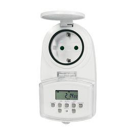 LogiLink Digitale Zeitschaltuhr Outdoor, IP44, weiß