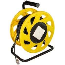 LogiLink Enrouleur de câble réseau, cat. 7, S/FTP, TPE, 60 m