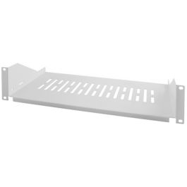 LogiLink Etagère 19", 2 U, montage fixe, (P)250 mm, gris