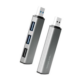 LogiLink Hub USB 3.2 Gen2, 3 ports, alu