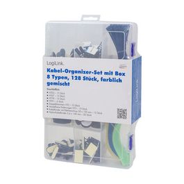 LogiLink Kabel-Organisations-Set, 128-teilig, in Box