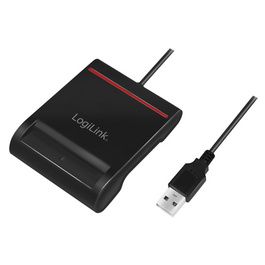 LogiLink Lecteur de cartes Smart ID USB 2.0, noir
