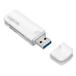 LogiLink Mini lecteur de cartes USB 3.0, blanc