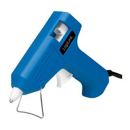 LogiLink Mini pistolet à colle, 10 wattts, bleu