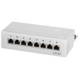 LogiLink Panneau de brassage de bureau, Cat.6A, 8 ports,