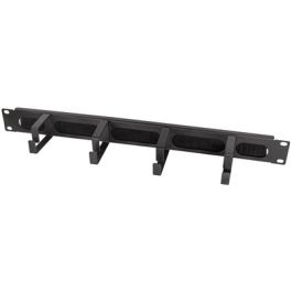 LogiLink Panneau guide-câble 19", 1 U, 4 étriers guide-câble