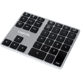 LogiLink Pavé numérique Bluetooth V3.0, aluminium, sans fil