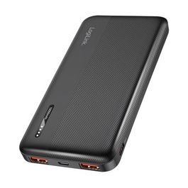 LogiLink Powerbank, 10.000 mAh, 2x USB-A, 2x USB-C, noir