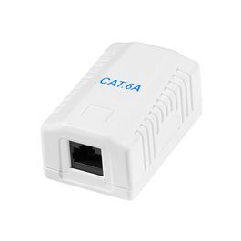 LogiLink Prise RJ45 cat. 6A avec boîtier en saillie, 1x RJ45