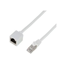 LogiLink Rallonge câble patch Premium, Cat.6A, 5 m, blanc