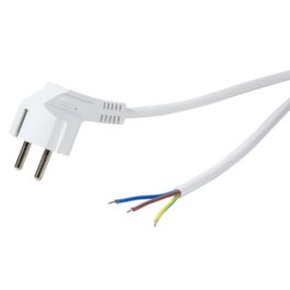 LogiLink Schutzkontakt-Stromkabel mit offenem Kabelende,weiß