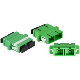 LogiLink Set de coupleurs fibre optique, avec bride, vert