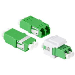 LogiLink Set de coupleurs fibre optique, sans bride, vert