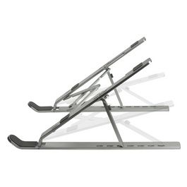 LogiLink Support pour ordinateur portable, pliable, argent