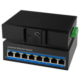 LogiLink Switch industriel Fast Ethernet PoE, 8 ports