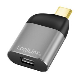 LogiLink USB-C - Mini DisplayPort Adapter, Aluminium-Gehäuse