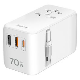 LogiLink Universal-Reiseadapter (EU/AUS/US/UK), 70 Watt