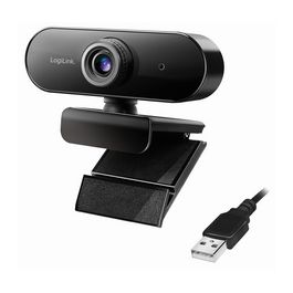 LogiLink Webcam Pro Full HD USB avec micro, noir