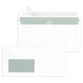 MAILmedia Briefumschläge DIN lang, haftklebend, mit Fenster