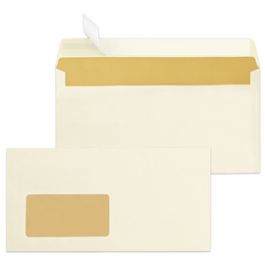 MAILmedia Briefumschlag chamois, DIN lang, mit Fenster