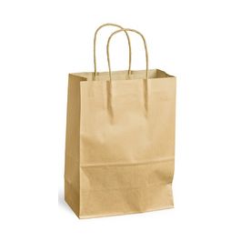 MAILmedia Sac en papier avec cordelette, 15,7 litres, marron