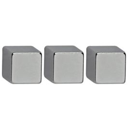 MAUL Aimant néodyme, cube, (L)10 x (P)10 x (H)10 mm, nickel