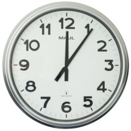 MAUL Horloge murale/radio MAULride, diamètre: 610 mm, argent