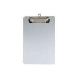 MAUL Porte-bloc, en aluminium avec pince nickelée, A5