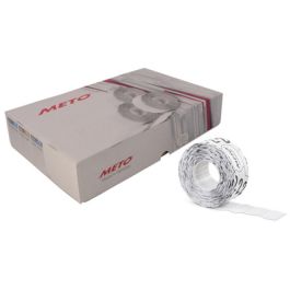 METO Étiquette pour étiqueteuse de prix, 22 x 12 mm, blanc