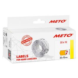METO Étiquette pour étiqueteuse de prix, 26 x 16 mm, orange