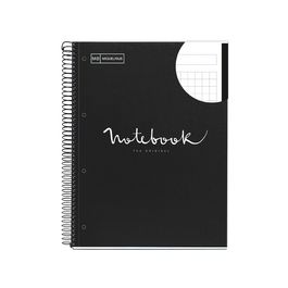 MIQUELRIUS Cahier à spirale "Notebook EMOTIONS", A4, noir