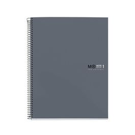 MIQUELRIUS Cahier à spirale "Notebook THE ORIGINAL" A5, gris
