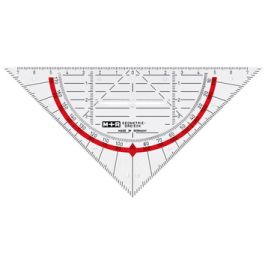 M+R Equerre géométrique, verre acrylique, hypoténuse: 160 mm