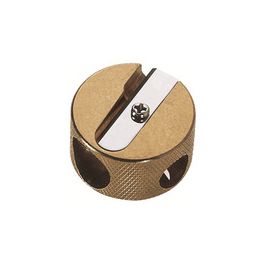 M+R Taille-crayon duo, en laiton, rond